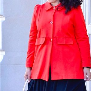 Girls With Curves A-Line Coat Red Size 14